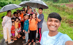 Renutai with children - monsoon trip